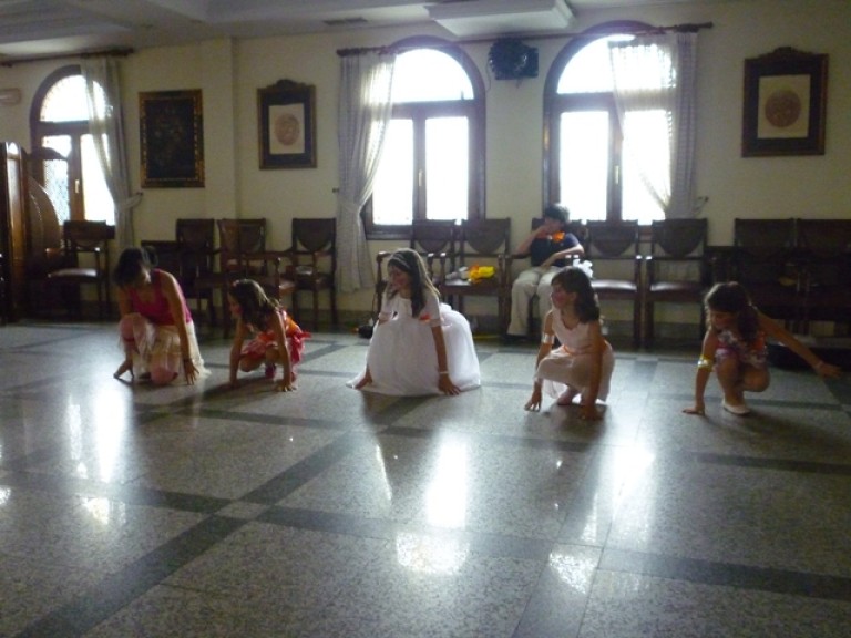 Coreografía en las clases de baile de Zumo.